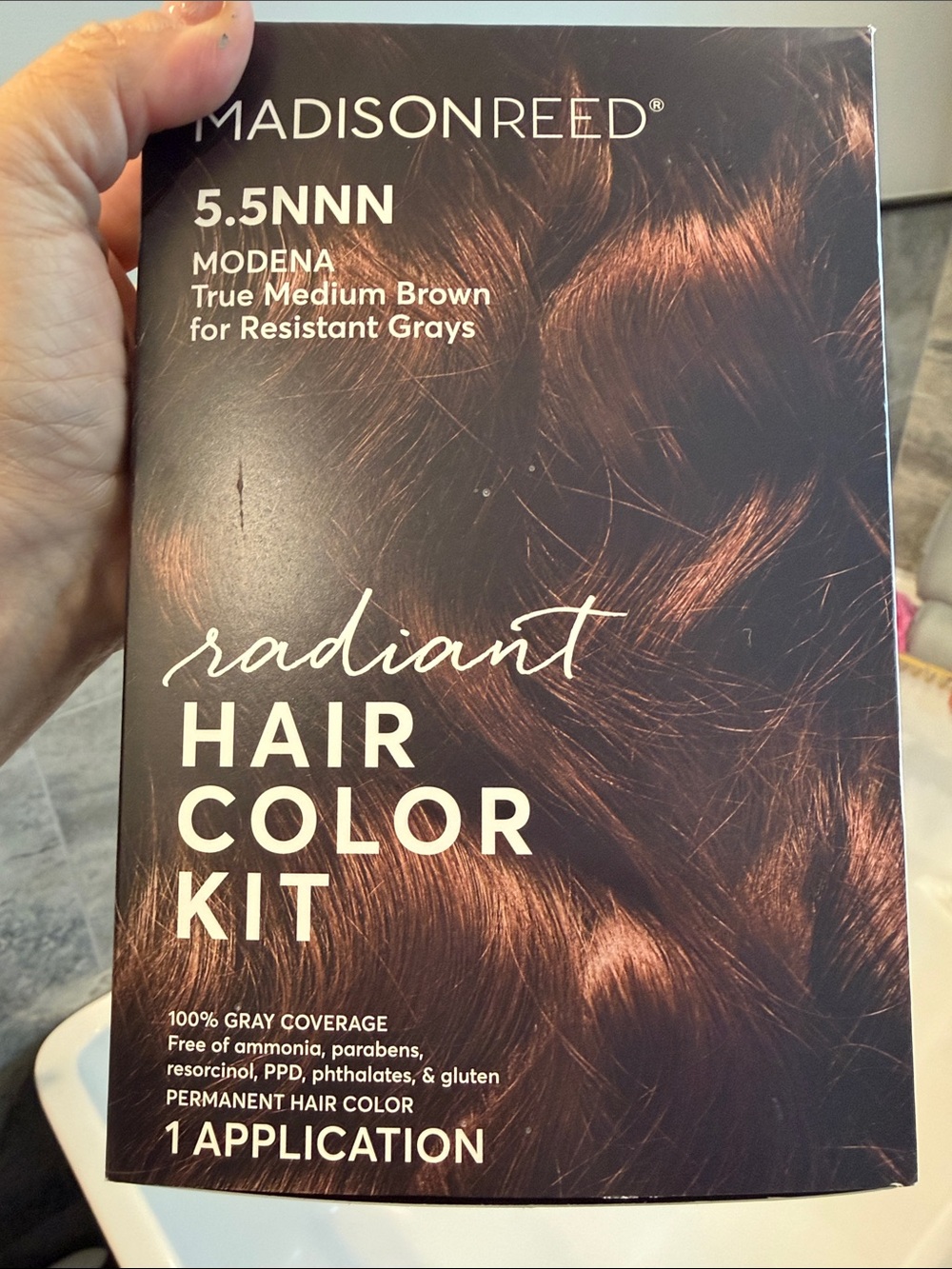 Madison Radiant Hair Color Kit — 6.5NNN Modena Brown for resistant grays